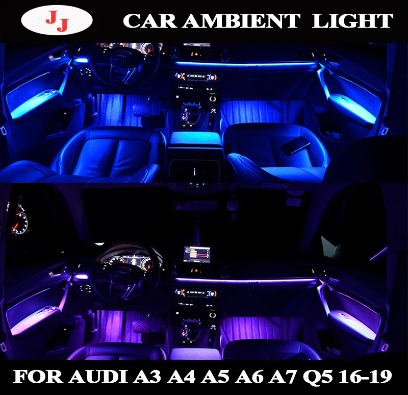 Для audi a6 a5 a7 q5 2017 2019 автомобильный интерьерный декоративный светодиодный дверной