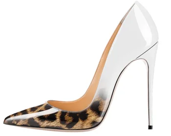 

Sexy Sharp Shallow With Super High With Centimeter Leopard Print High With Single Shoe