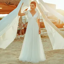 Элегантное Белое Кружевное платье макси для женщин А-силуэта с двойным v-образным вырезом и коротким рукавом, сексуальные женские Вечерние Платья Vestidos De Fiesta