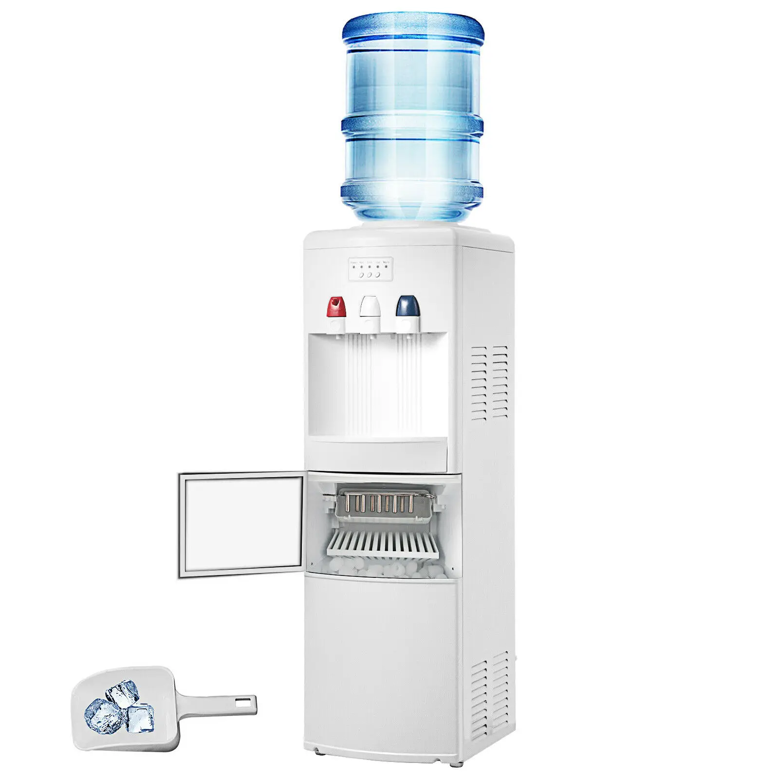 Best Price Water Dispenser Cooler Ice Maker Portable Safety lock White Upright 2 In 1 Best Price Water Dispenser Cooler Ice Maker Portable Safety lock White Upright 2 In 1