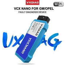 Vxdiag vcx nano para gm/opel obd2 código scanner ferramentas de diagnóstico automático para gds2 ecu programação diagnóstico do carro para chevrolet/saab