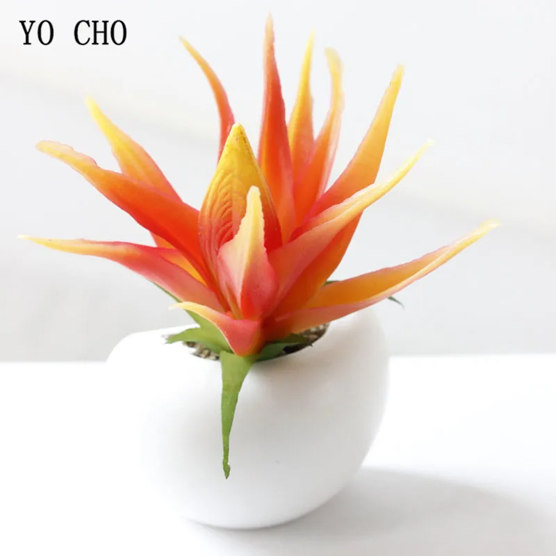 Йо Чо искусственное суккулентное растение стикер для холодильника Настоящее касание суккулентная доска магнит для домашнего кухонного
