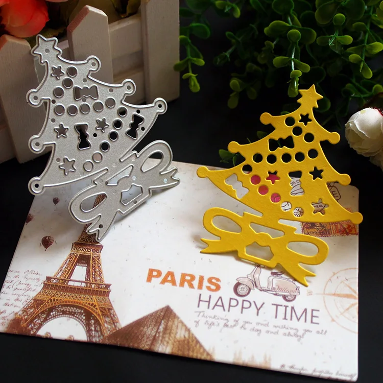

Metal Cutting Dies for DIY Scrapbooking Album Paper Cards Decorative Crafts Embossing Die Cuts Christmas Tree