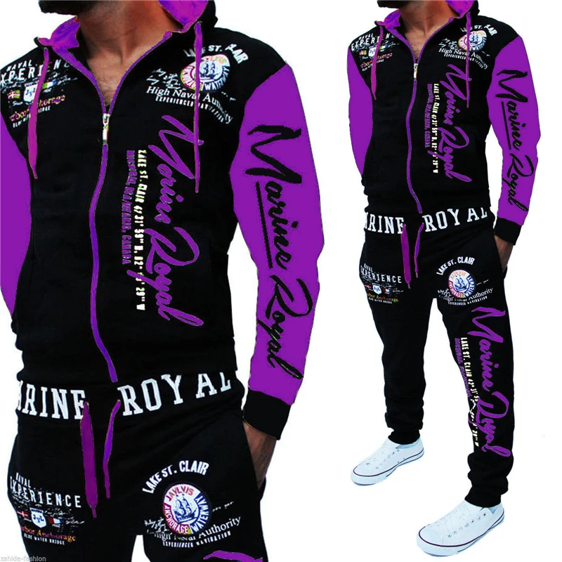 Brand Men's Fashion Two Piece Set Men Casual Sportswear 2019 New Style Hoodies Sweatshirt&Pants Sets Letter Printed Tracksuit Brand Men's Fashion Two Piece Set Men Casual Sportswear 2019 New Style Hoodies Sweatshirt&Pants Sets Letter Printed Tracksuit