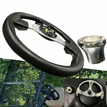 

12.5in Golf Cart Steering Wheel & Adapter Set Fits For Club Car Precedent US