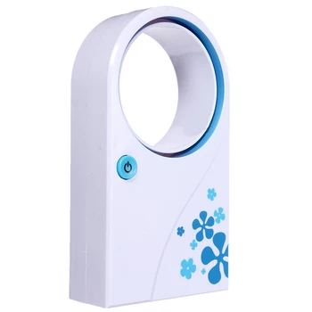 

Mini USB Fan Without Blades Cooling Fan Bladeless Fan Notebook PC blue