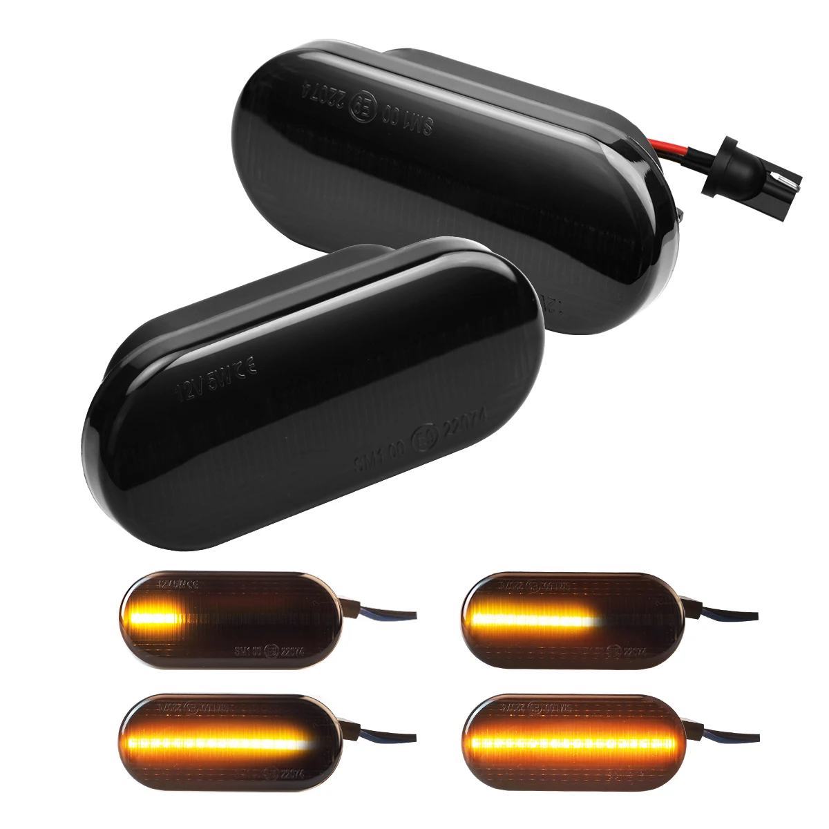 

AUXITO 2x Led Car Turn Signal Light Dynamic Side Marker Sequential Blinker Lights For Ford Focus MK2 C-Max Fiesta Fusion Galaxy