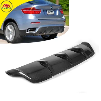 

Carbon fiber AG style E71 X6 auto back bumper lip cover rear bumper lip chin rear diffuser for BMW E71 X6 2008-2014