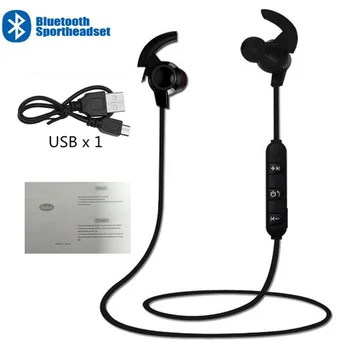 

Bluetooth Earphone Sports Noise Reduction Stereo Bass Bluetooth Headset Wireless Earbuds Handsfree With Mic For All Phones