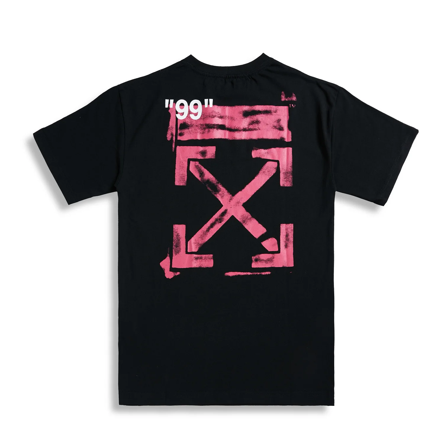 

Pure Ouma off White Popular Brand 99 Classic Graffiti Arrowhead Camouflage All-cotton T-shirt