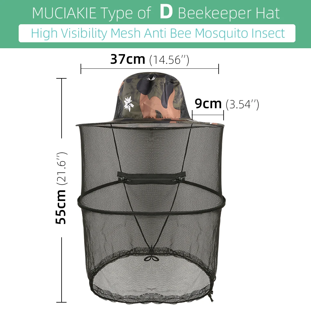 Bee Head Net Hat Large Beekeeper Hats Beekeeping Hats High Visibility Mesh During Honeycomb Anti Mosquito Insect Veil Protector