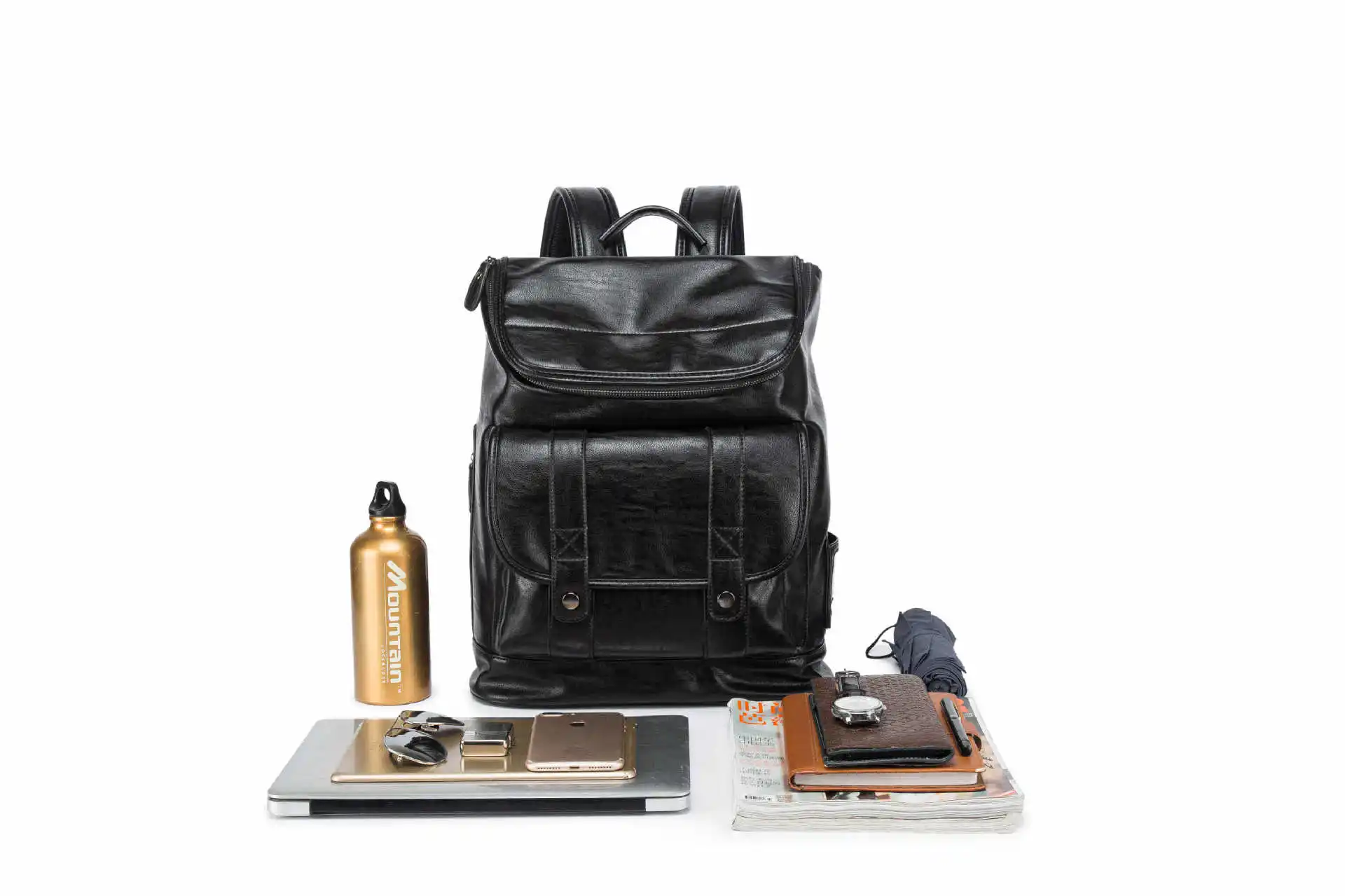 women leather Simple lady bag washed with water and inclined bag Japanese and Korean style one-shoulder envelope package