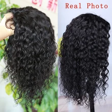 Wignee Lace Closure Deep Curly Wig Human Hair Wigs For Black Women Deep Wave 4x4 Glueless Lace Closure Wig Prelucked Hairline