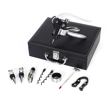 

Wine Corkscrew 9 Luxury Wine Corkscrews Rabbit-Shaped Corkscrew with Black Leather Gift Box