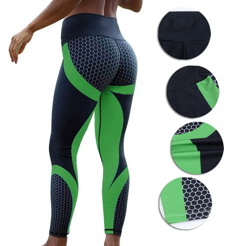 Sexy Printed Leggings Women Fitness High Waist Push Up Leggins Mujer Gym Sport Slim Fit Workout Pants Pantalones De Mujer white leggings