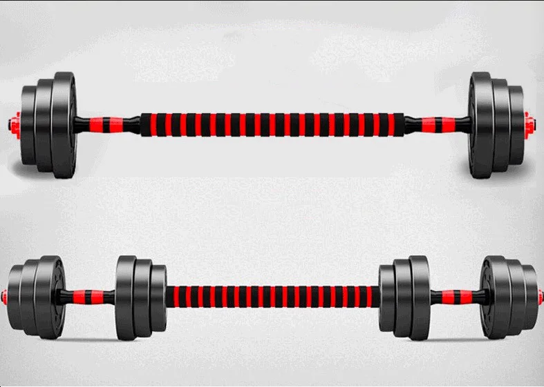 50кг костюм для тяжелой атлетики пенные гантели регулируемая двухцелевая штанга