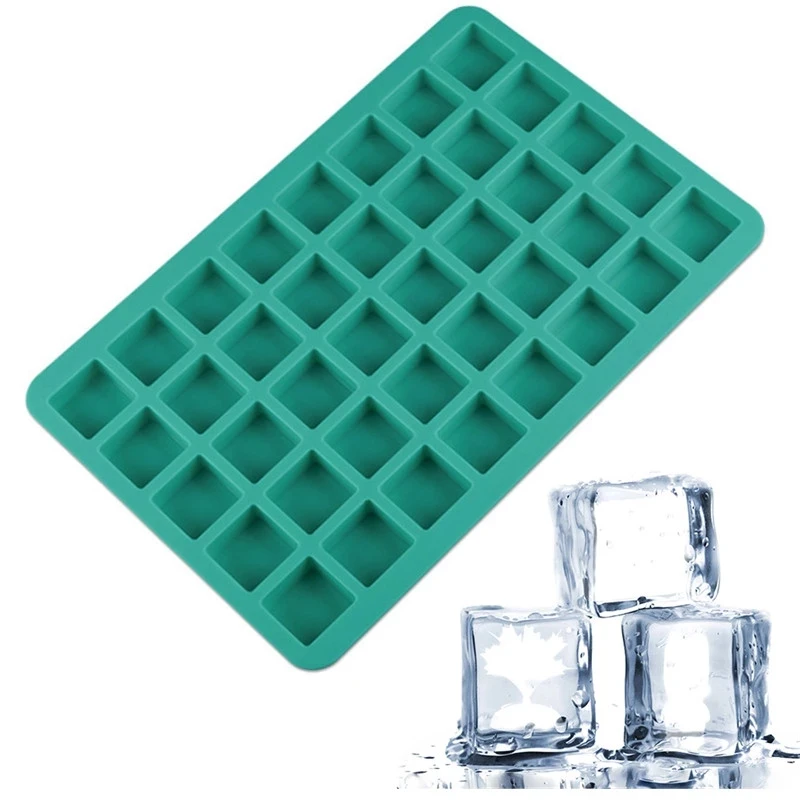 

Silicone 40 Holes Mini Square Shape Cube Mold For Ice Cake Tray Cubes Candy Chocolate Pudding Jelly Party Tools