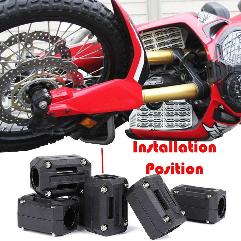 Bumper Block 3 Pair Motorcycle Engine Guard Bumper Block Protection Decor 22//25//28mm Fit For R1200GS R1150GS