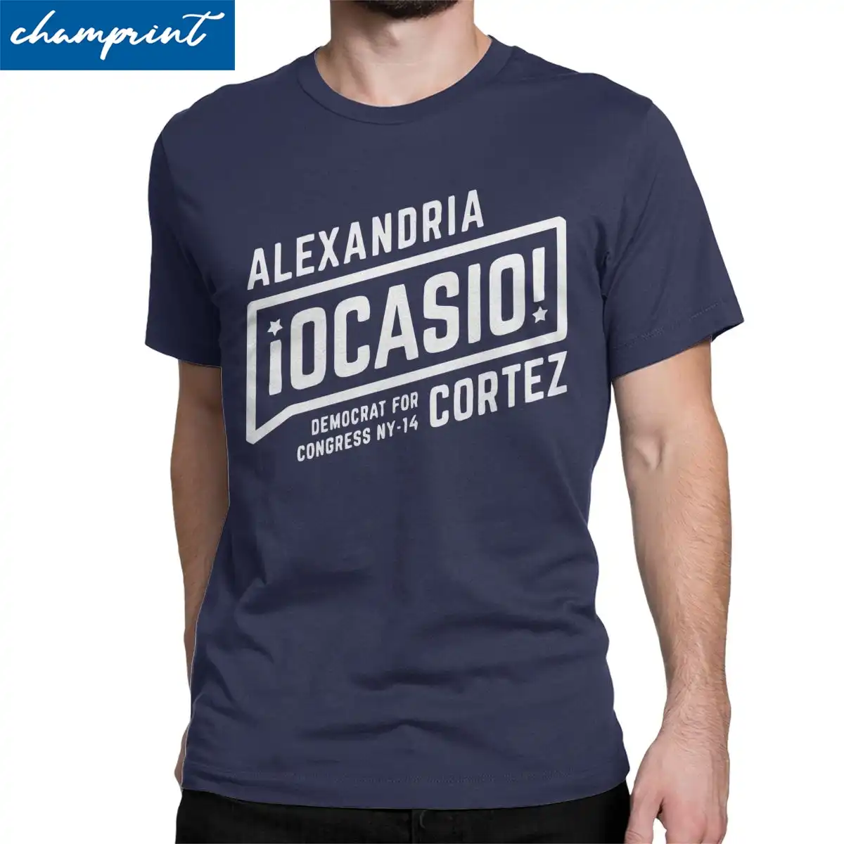 アレクサンドリアocasioコルテスtシャツ男性aoc民主党政治ヒップスターtシャツラウンドネック半袖tシャツオリジナル服 Tシャツ Aliexpress