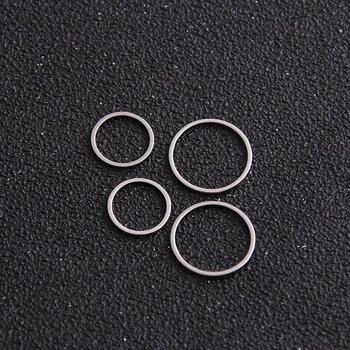 

15Pcs 2 Size Round Charm Stainless Steel Pendant Open Bezel Hollow Pressed Resin Frame Mold Bezel DIY Jewelry Making