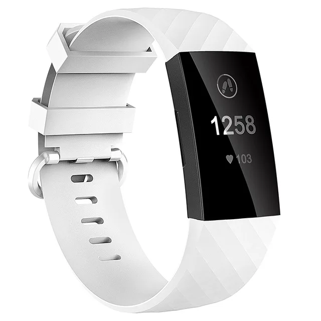 Белый Inasmile хороший и красивый ремешок correa браслеты ремни для Fitbit Charge 3 браслет для Fitbit Charge 3 Band Смарт-часы - Цвет: Белый