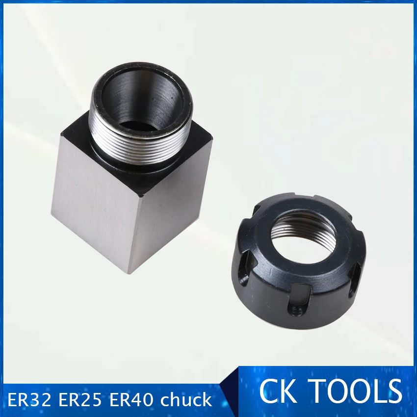 LIMEI-ZEN 1Pcs Square ER25 Chuck Quadrilateral Chuck Block Hard Steel Spring Chuck Seat for CNC Lathe Engraving and Cutting Machine Drill Chuck LIMEI-ZEN 1Pcs Square ER25 Chuck Quadrilateral Chuck Block Hard Steel Spring Chuck Seat for CNC Lathe Engraving and Cutting Machine Drill Chuck