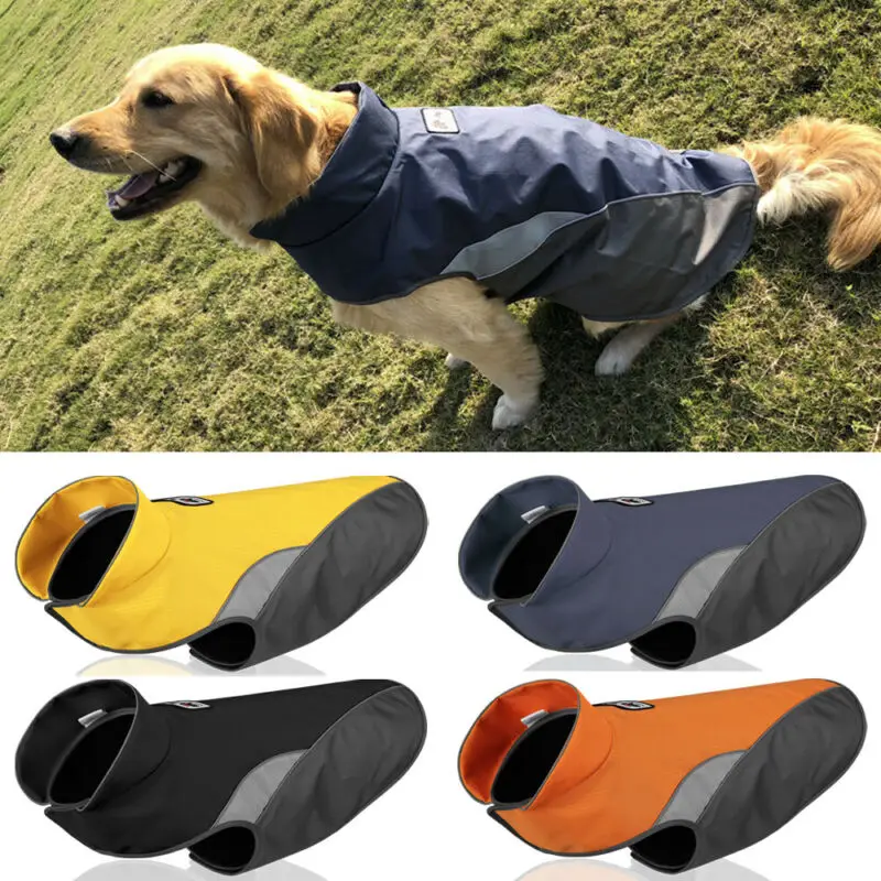 Модная однотонная Флисовая теплая куртка для собак, зимняя куртка, одежда, свитер, водонепроницаемая одежда