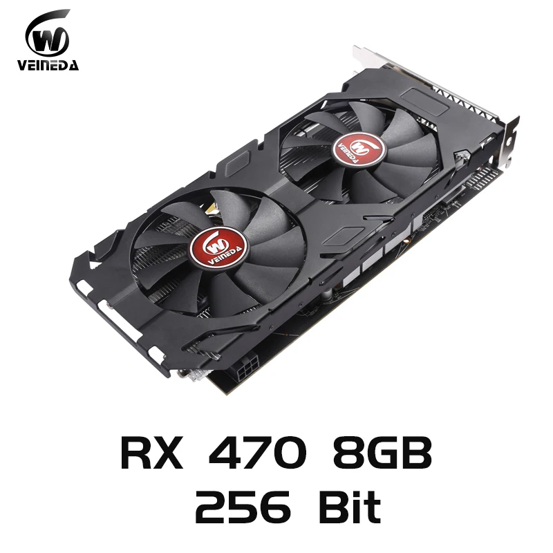 Graphics card 100% Original Radeon RX 470 256bit 8GB GDRR5 DP HDMI DVI
Ready for AMD Video Card not mining Compatible rx 570 8gb