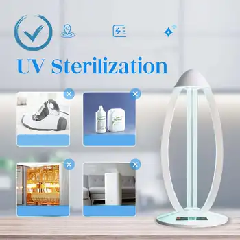 

38W UVC+ High Ozone Ultraviolet Germicidal Lamp Tube Sterilizer Remote UV Sterilization Mite Lights For Disinfect Bacteria Kill