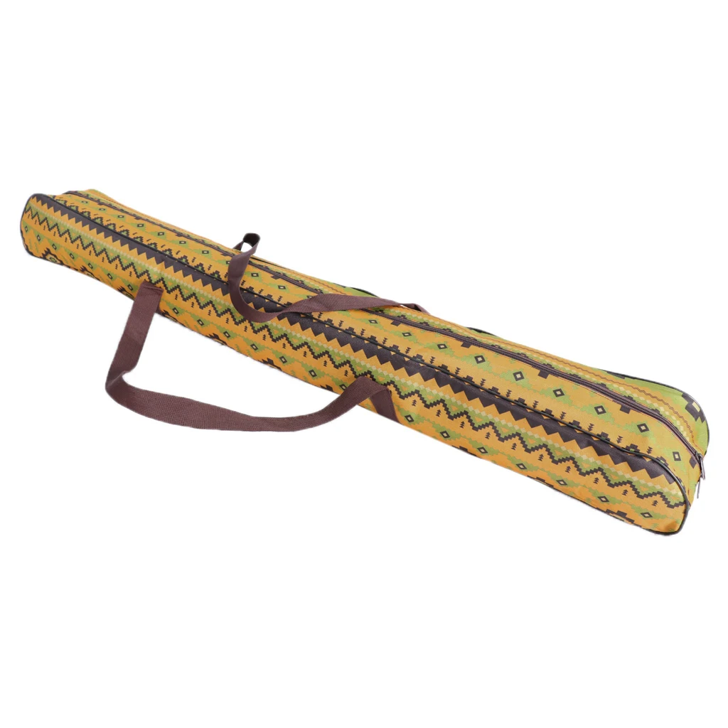 Yellow 125cm Палатка для кемпинга, сумка для хранения, уличный навес из парусины, сумка для переноски штанги, двойная молния, китайский традиционный этнический стиль - Цвет: Yellow 125cm