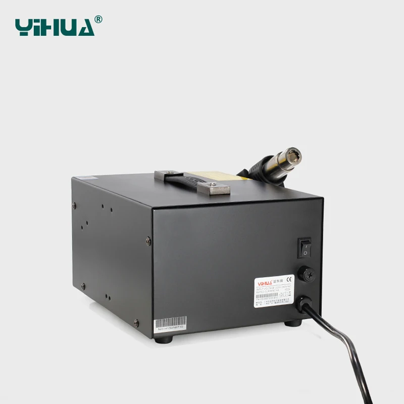 Телефон ремонт YIHUA 852D+ бесщеточный вентилятор горячий воздух с железом паяльная станция Воздушный паяльник Электрический Утюг