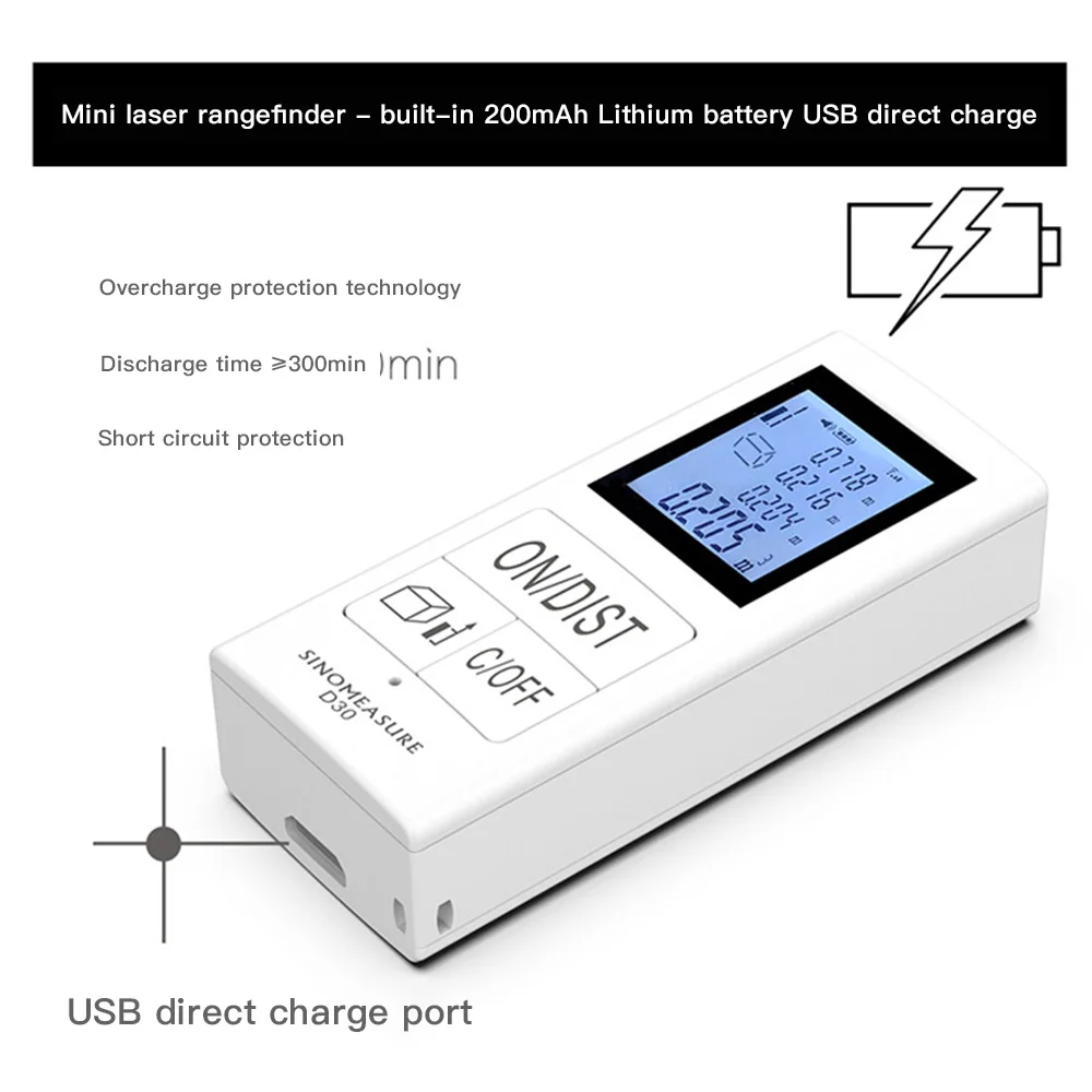 

Mini Handheld Laser Distance Meter Digital Laser Rangefinder Portable Range Finder Diastimeter Distance Area