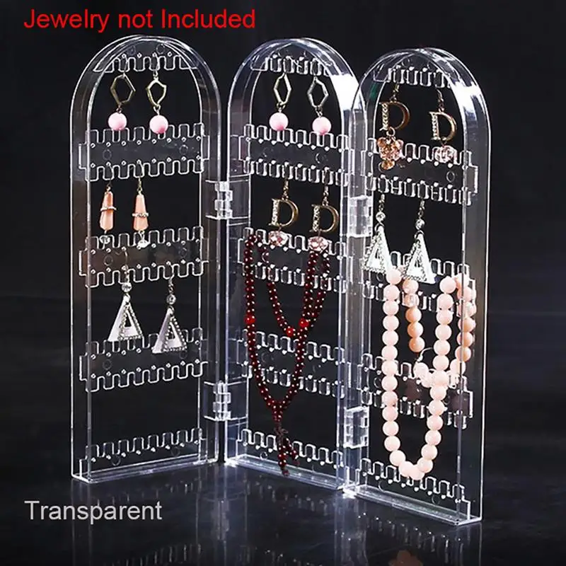 

Creative Screen Necklace Jewelry Rack Plastic Earrings Earring Display Stand Large Capacity Earring Holder Necklace Hanger