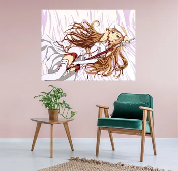 

[Self-Adhesive] 3D Sword Art Online 242 Japan Anime Wall Stickers Mural Decal Wall Murals AJ WALLPAPER Belly