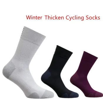 

Autumn and Winter Thicken Cycling Socks Men Rapha Outdoor Sport Keep Warm Professional Competition Road Bike Socks
