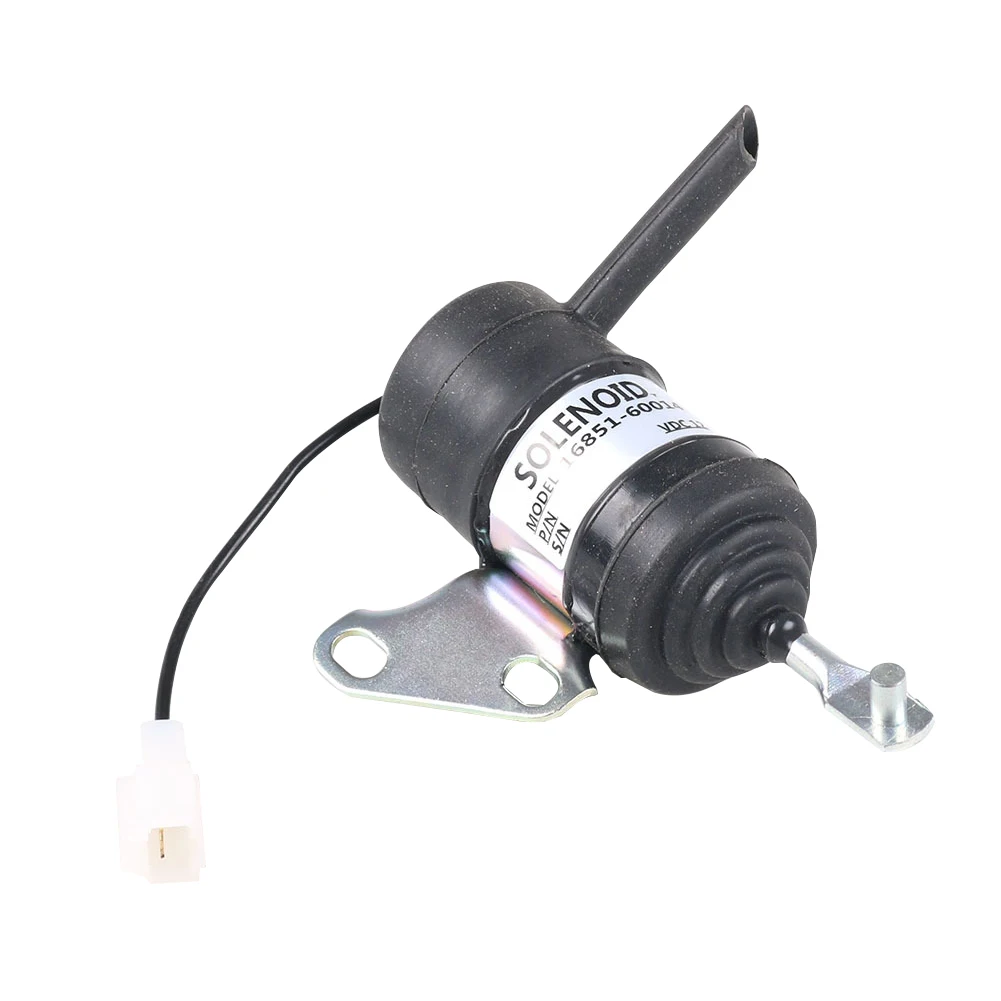 16851-60014 Universal Fuel Shut Off Mower Tractor Durable Anti Corrosion Control Solenoid Stop Aluminum Alloy For Kubota | Автомобили и