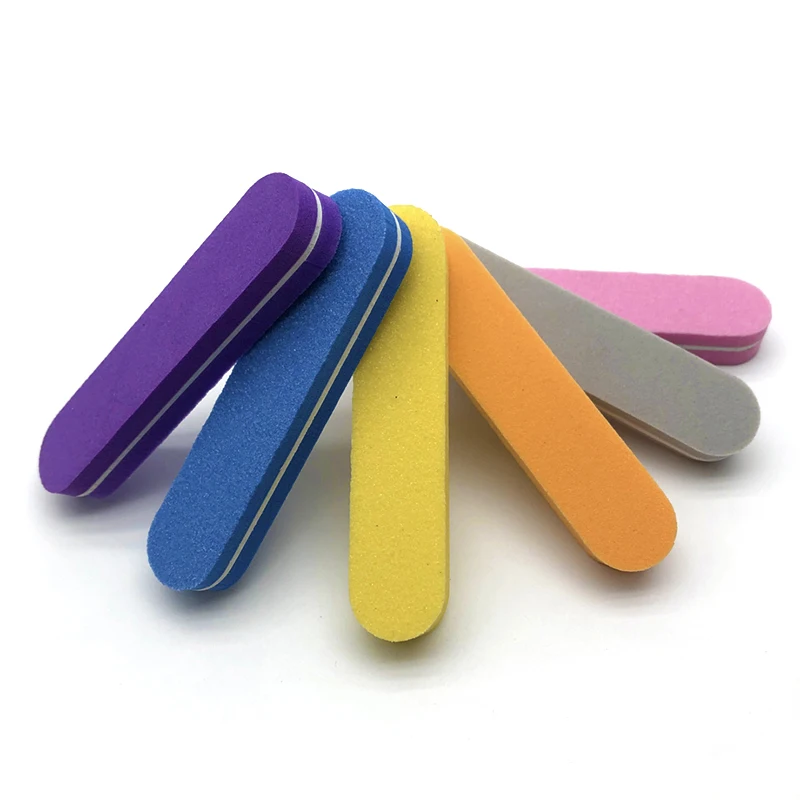 20pcs Washable Mini Nail File Double Sided Sandpaper Art Pedicure And Manicure Tool Polish Sanding Care Buffing | Красота и здоровье