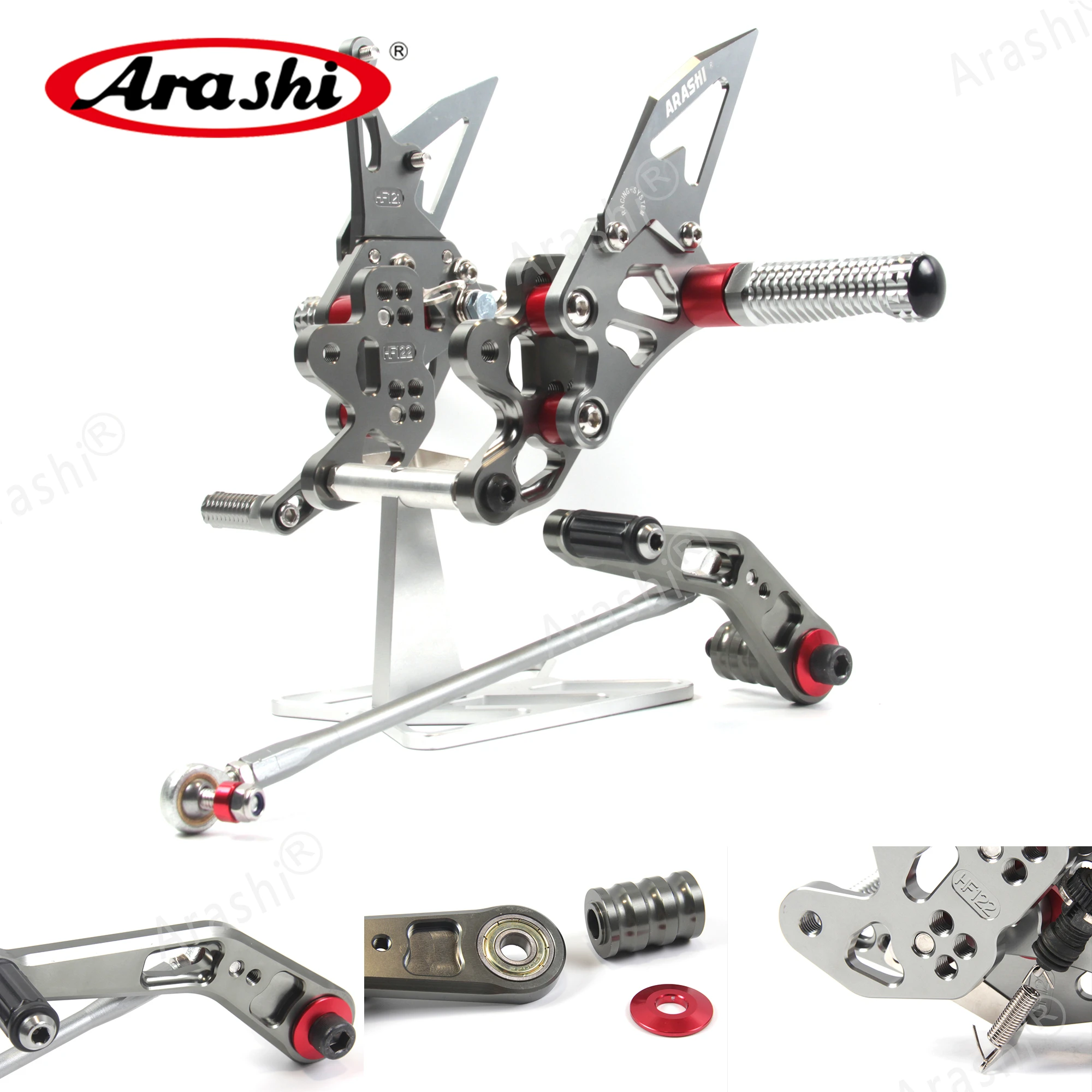 Араши для SUZUKI GSXR600 GSXR750 2006-2010 Rearset Регулируемые подножки GSX-R600 GSX-R750 2007 2008 2009