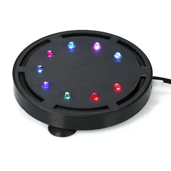 

EU Plug Underwater Submersible Round LED Air Bubble Light Aquarium Fish Tank Decor Lamp