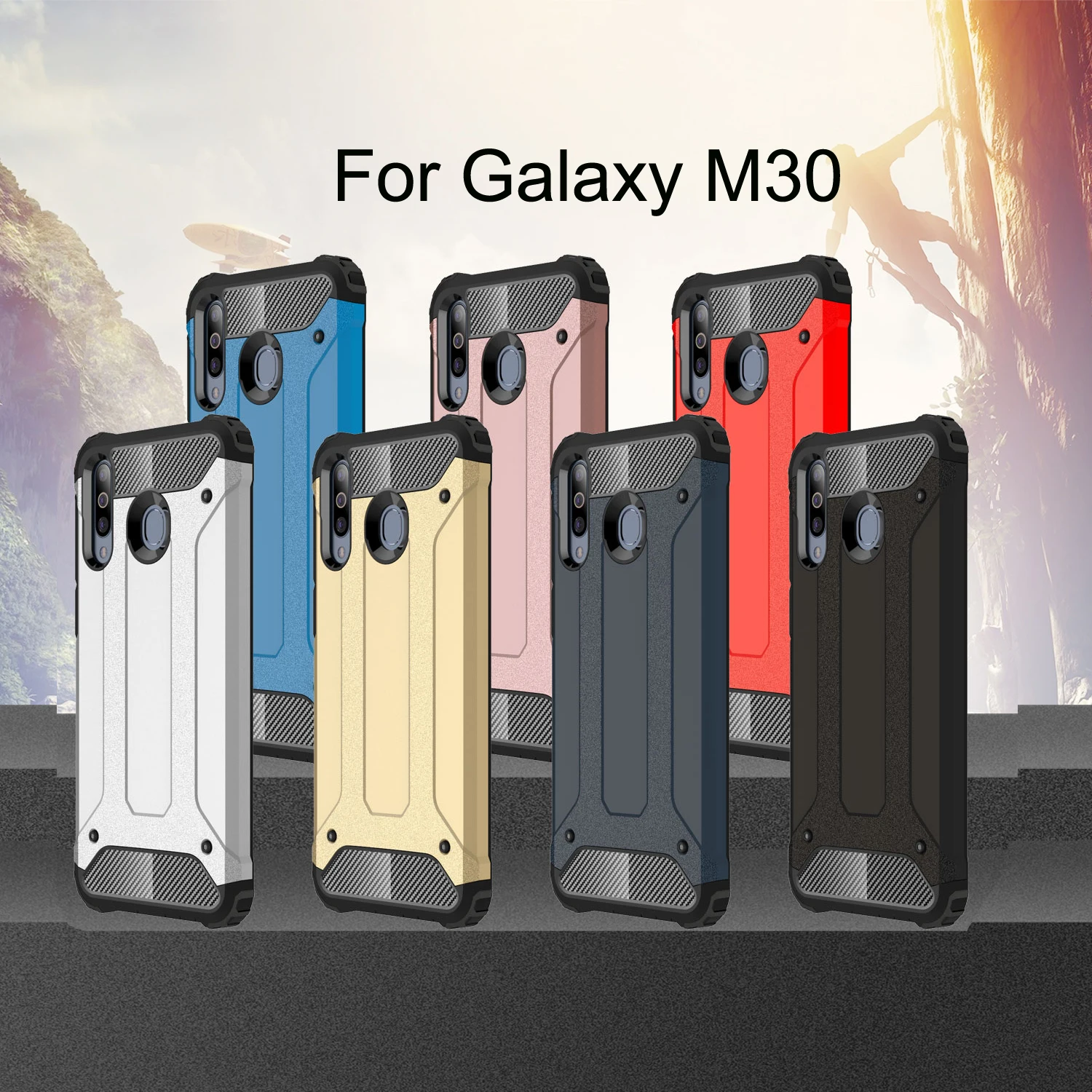 For Samsung Galaxy M30 magic Armor TPU + PC Combination Case |