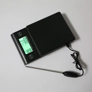 

Multi-function Kitchen Scale Timer Thermometer Coffee Scales w Temperature Probe