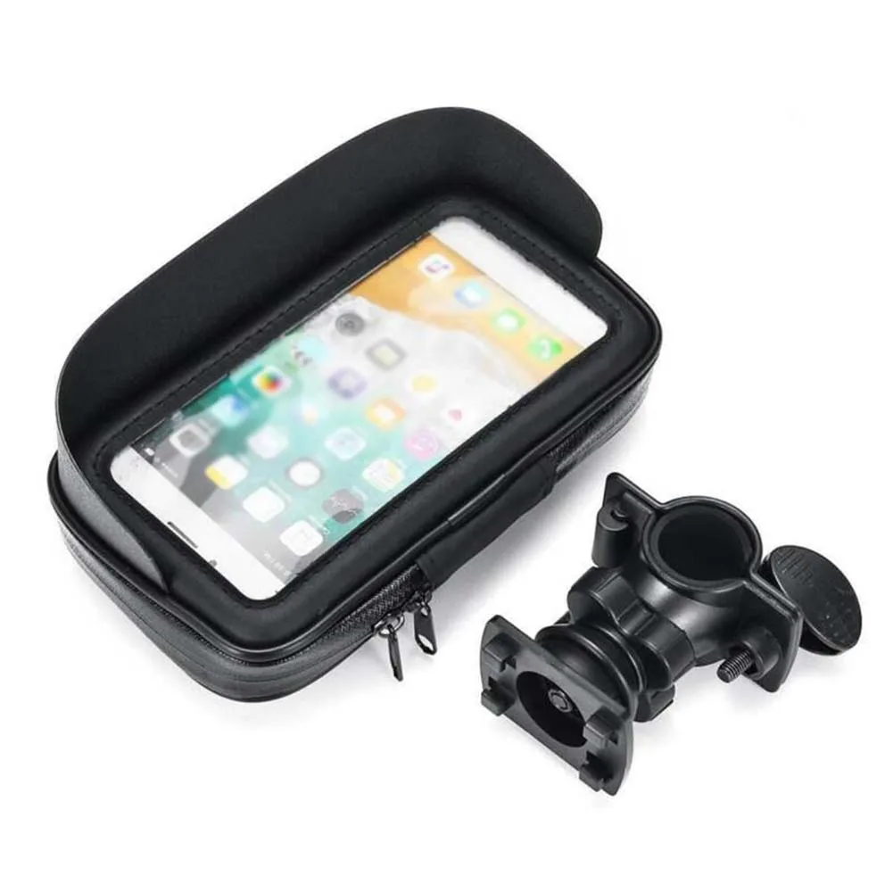 6.5 Inch Motorcycle ATV Handlebar Holder Mount Bag GPS Case Waterproof For Mobile Phone Anti-Scratch Practical Accessories phone holder mobile phone holder