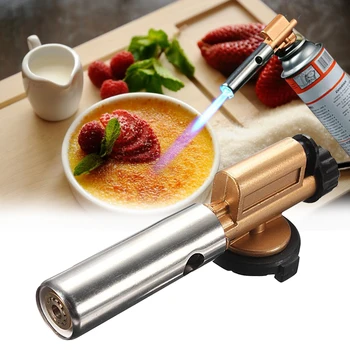 

Portable Gas Torch Jet Flame Maker Lighter Gun Butane Weld Burner for Picnic BBQ Adjustable Fire-Power Safe Convenient