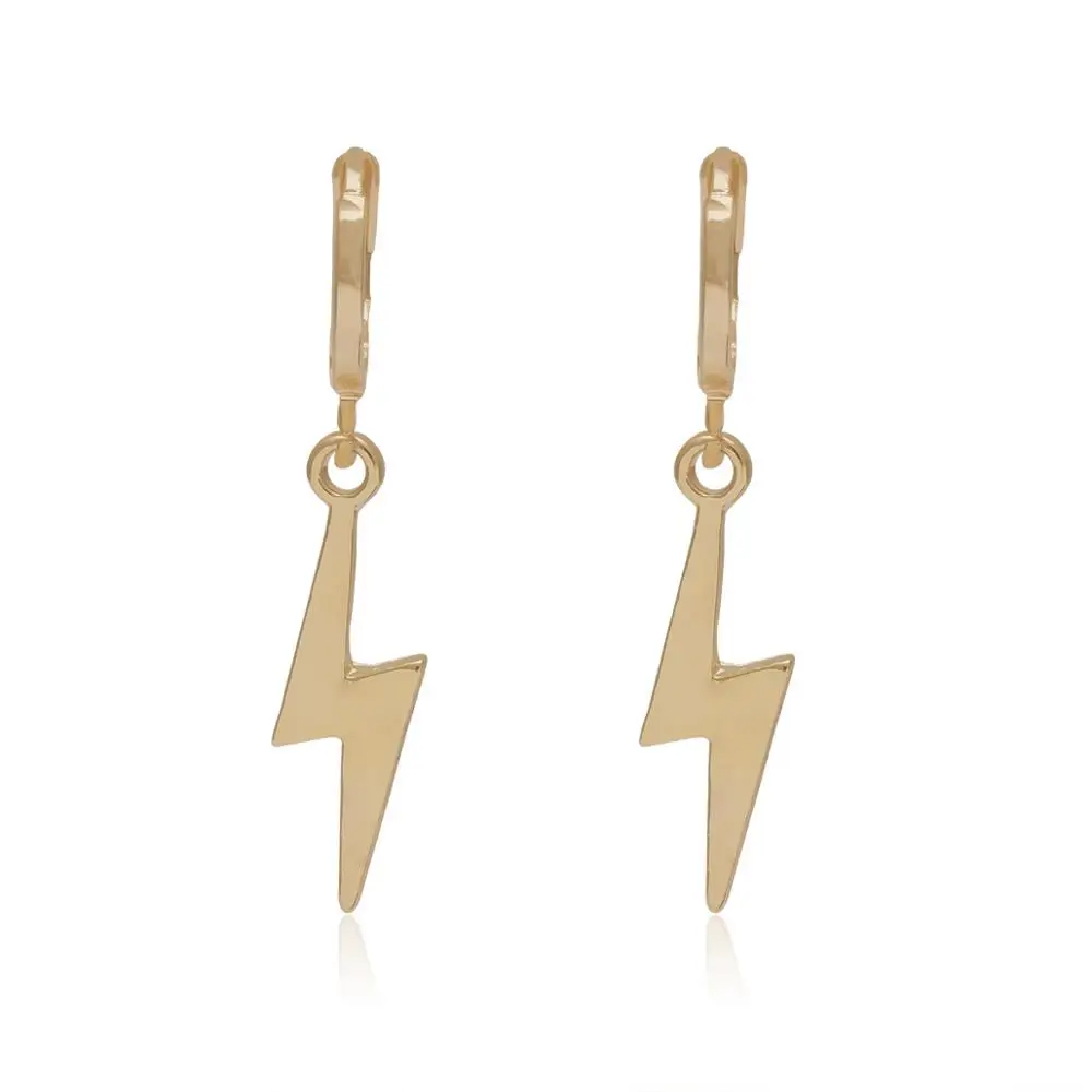 Цепочка с кулоном-молнией серьги-гвоздики металлические шпильки букле d'oreille