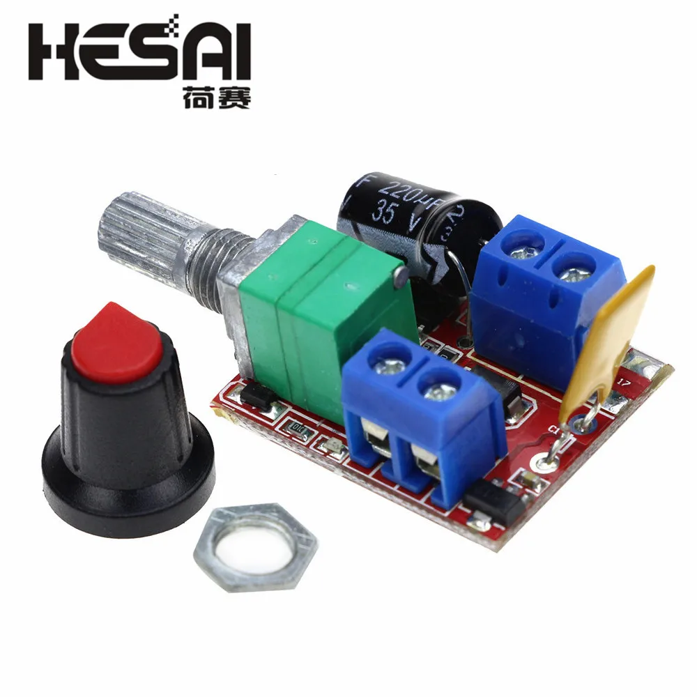 Мини модуль 5A PWM Max 90W Φ 3V 35V переключатель управления скоростью светодиодный