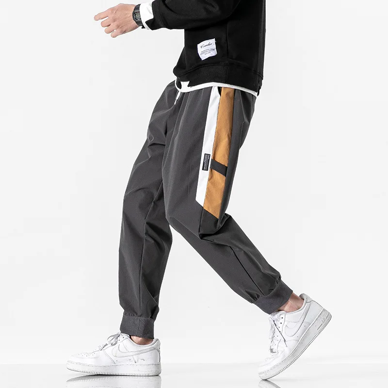 

2020 Spring New Style Japanese-style Shadowless Wall Large Size Contrast Color Sports Ninth Pants M-5x Hk2007