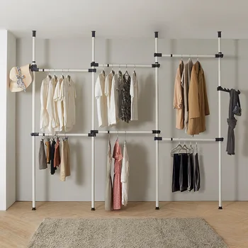 

GIANTEX Clothes Hanger Coat Rack Floor Hanger Storage Wardrobe Clothing Drying Racks porte manteau kledingrek perchero de pie