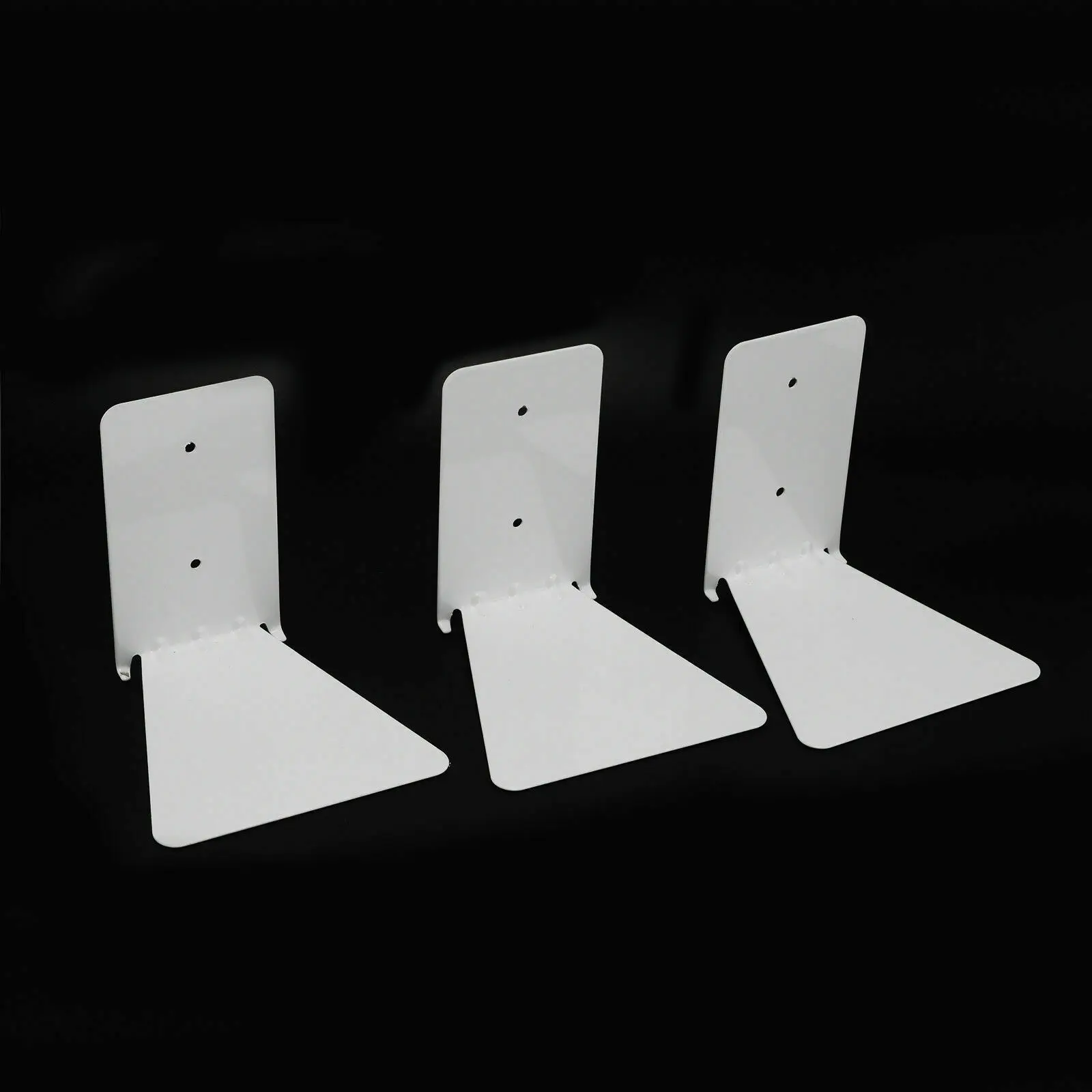 

3Pcs Stainless Steel Minimalist Modern Invisible Bookshelf Wall Mounted Floating Book Shelf Shelves Storage Color Silver