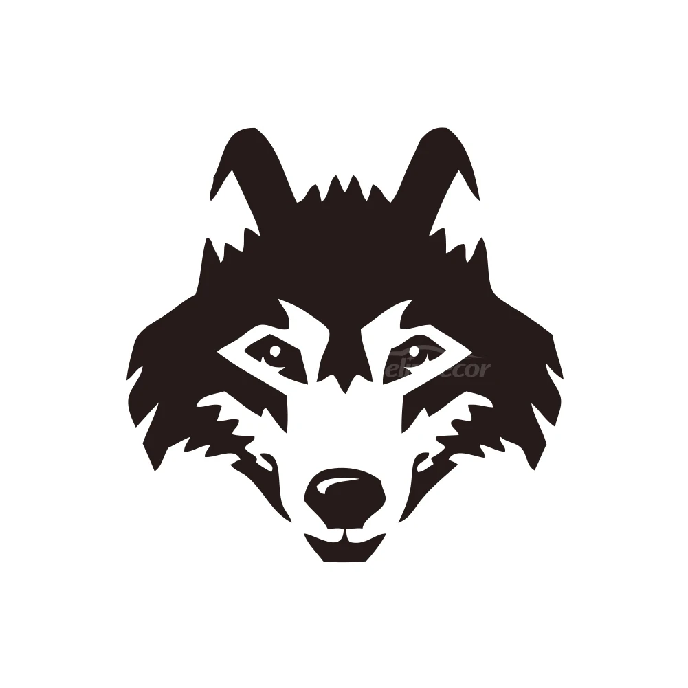 Wild Wolf Perro Cara Cabeza Vinilo Pegatina Calcomanía 