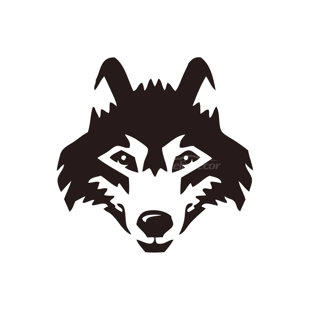 Wolf door or bumper Coyote Sticker Cut-Out Vinyl Decal for car vehicle window